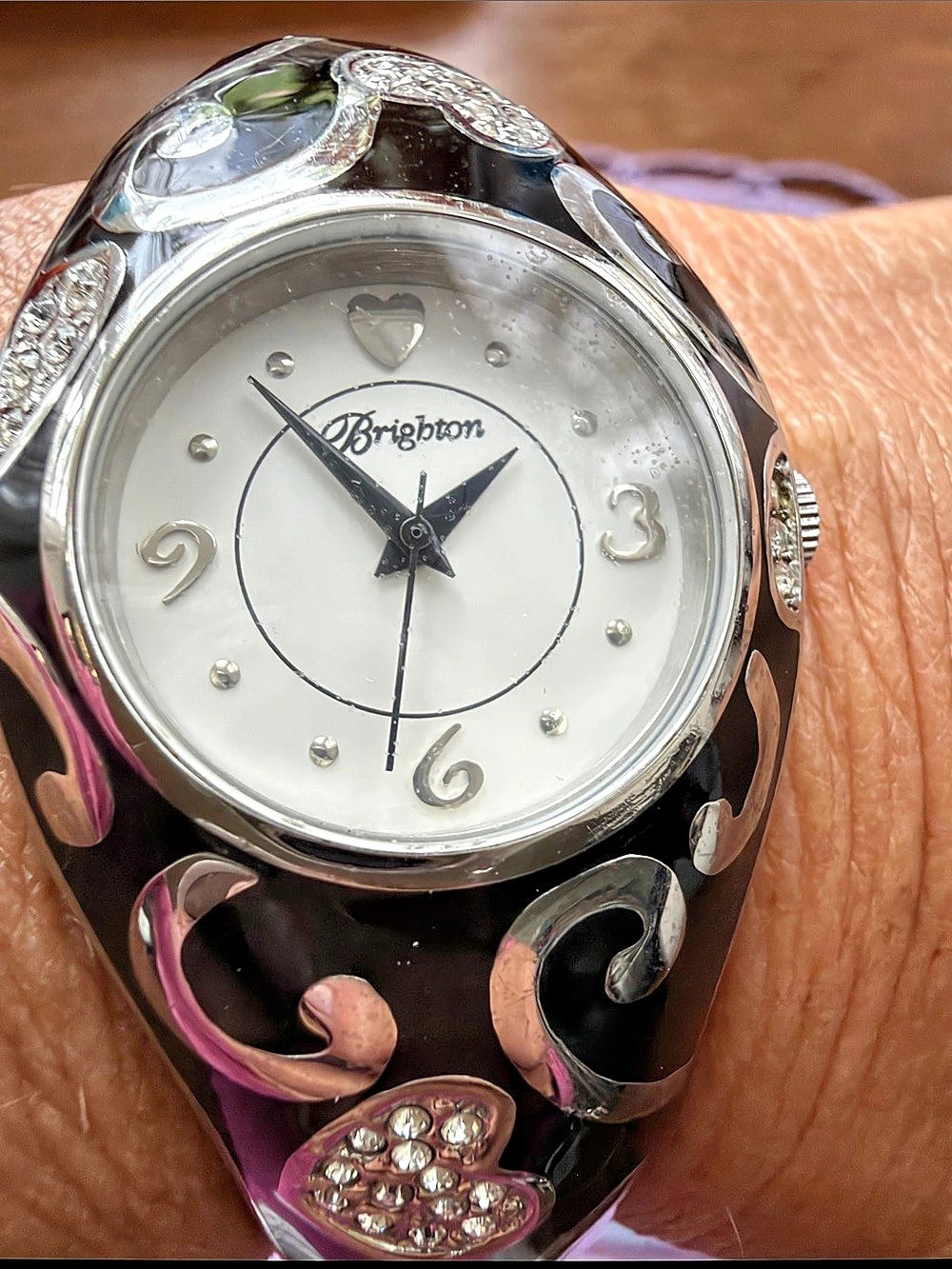 Brighton Vacaville Watch Vacaville Black & Silver Watch